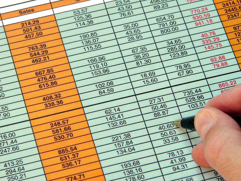 Checking spreadsheet